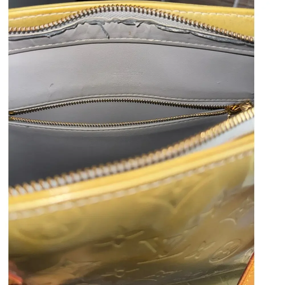 Authentic Louis Vuitton Houston‎ Tote Bag Purse Vernis Patent Leather